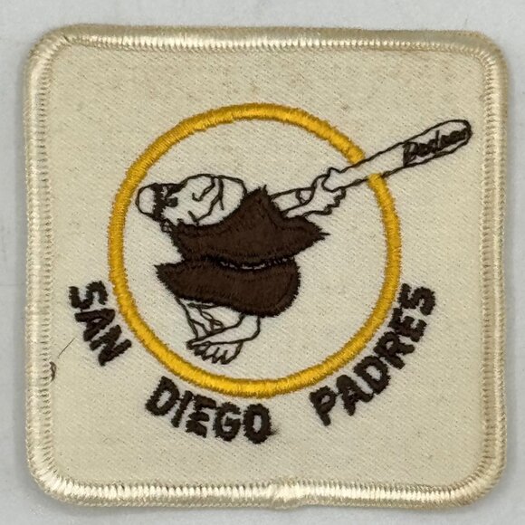 Vintage San Diego Padres Baseball Team Logo Embroidery Patch 3"x3" - Picture 1 of 2
